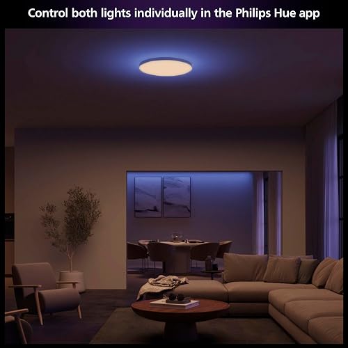 Philips Hue Datura Smart Ceiling Light, L, 574 mm, Round, White - 4