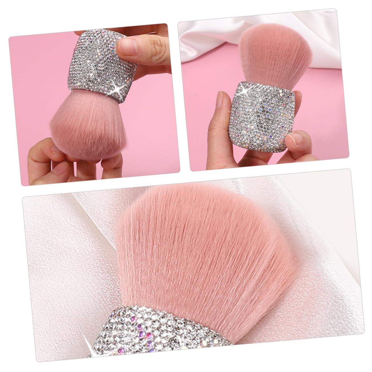 HAPINARY Blush Powder Makeup Brush Mushroom Head Design Soft Plastic Bristles Travel-sized Versatile Makeup Tool