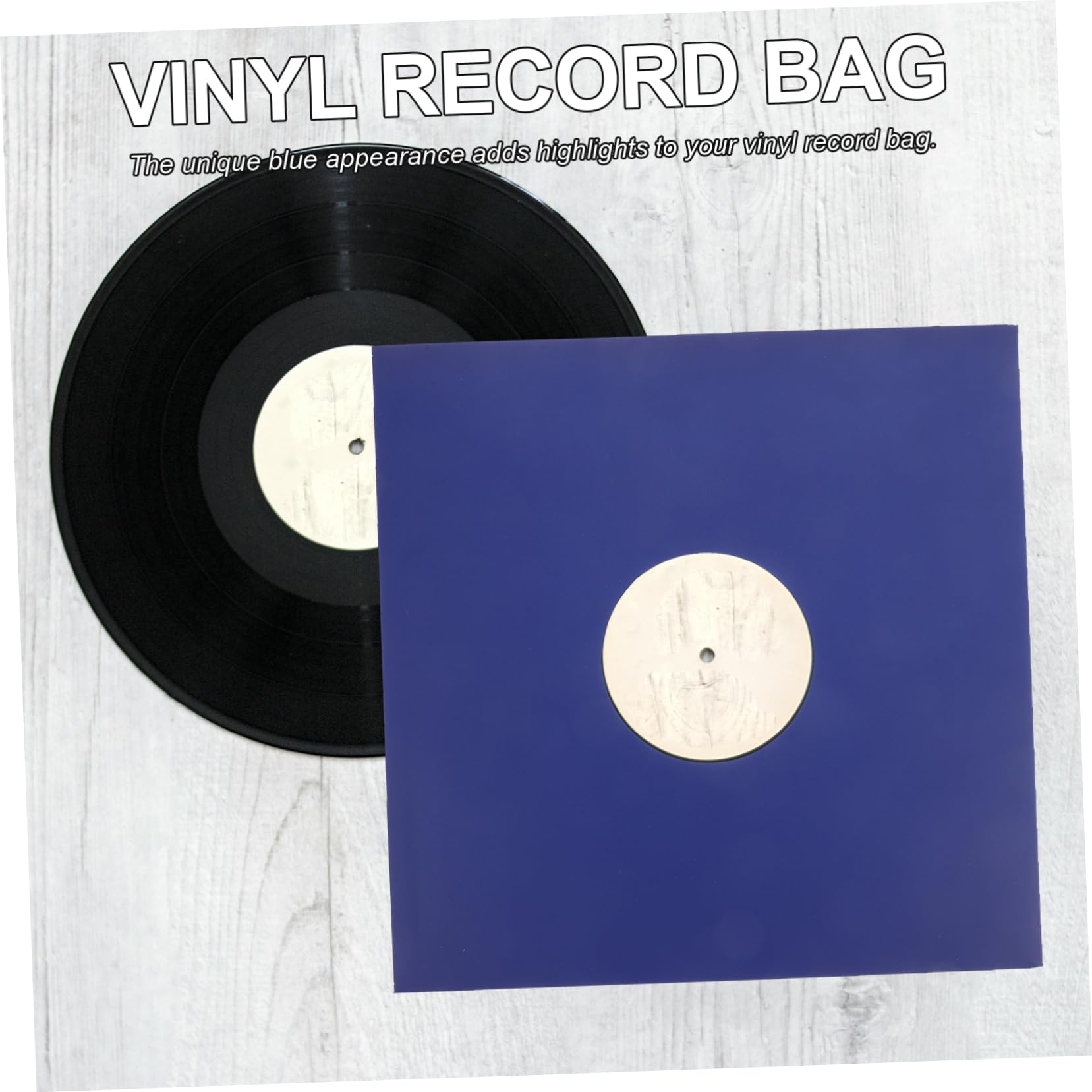 TOYANDONA Vinyl Schallplattenhülle 10 Stück Blau aus Kraftpapier | Schutzhüllen für Schallplatten, Reißfest Verarbeitet, Schützt Daten vor Beschädigung