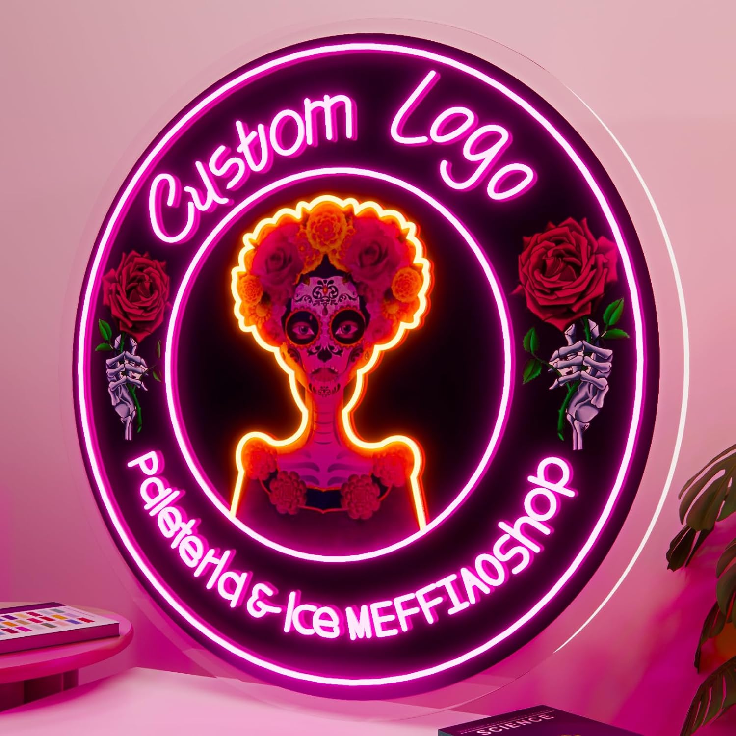 Custom Neon Sign, Neon Sign Customizable for Wedding Sign, LED Neon Name Sign Personalized for Business Bar Salon Beauty Studio Light Up Sign