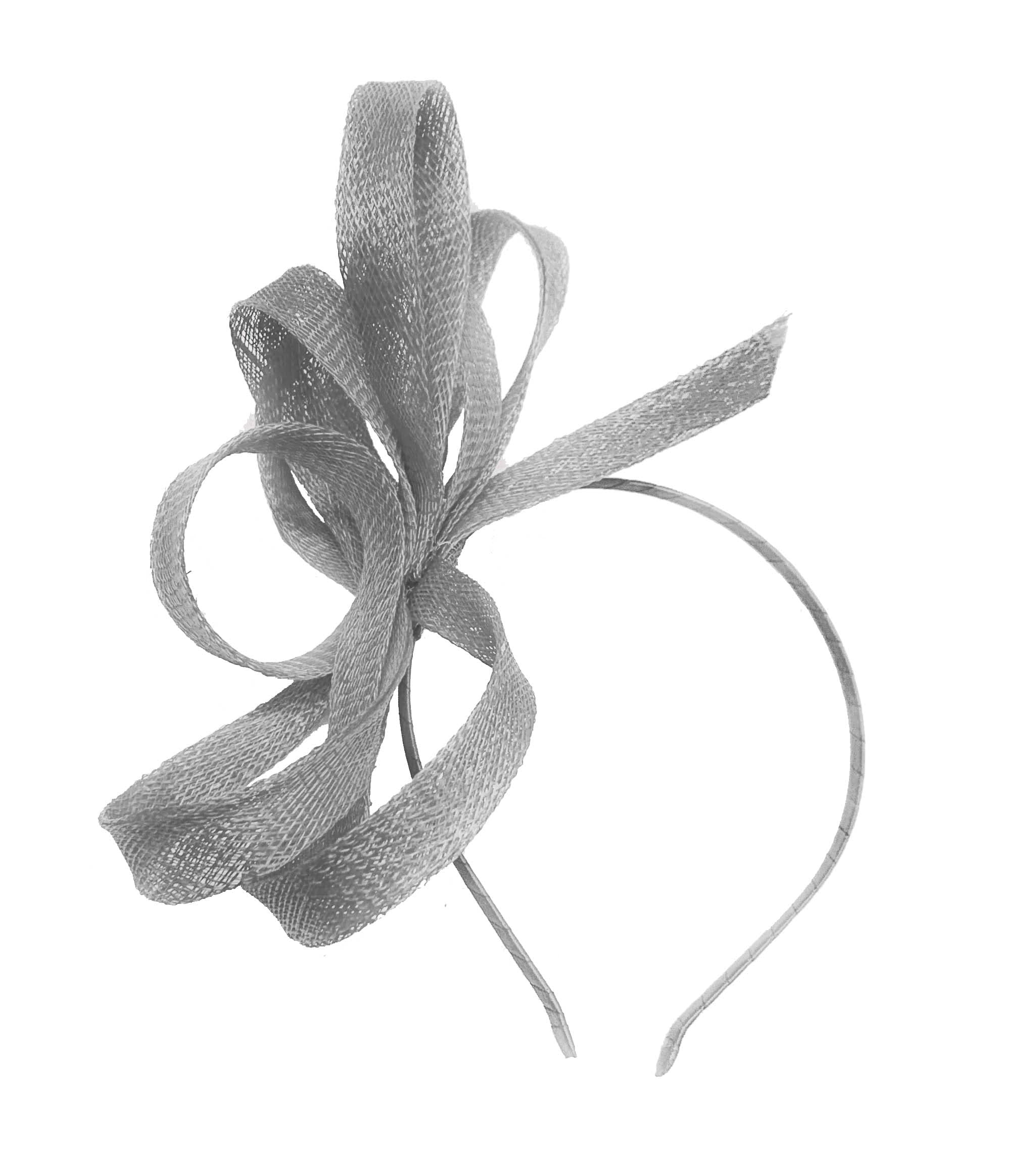 Caprilite Vegan Sinamay Fascinator Headband Wedding Hoop Ladies Day Ascot Races
