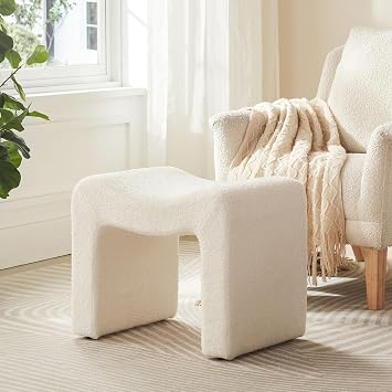 Ottoman Vanity Stool Chair Small Footstool Seating Backless