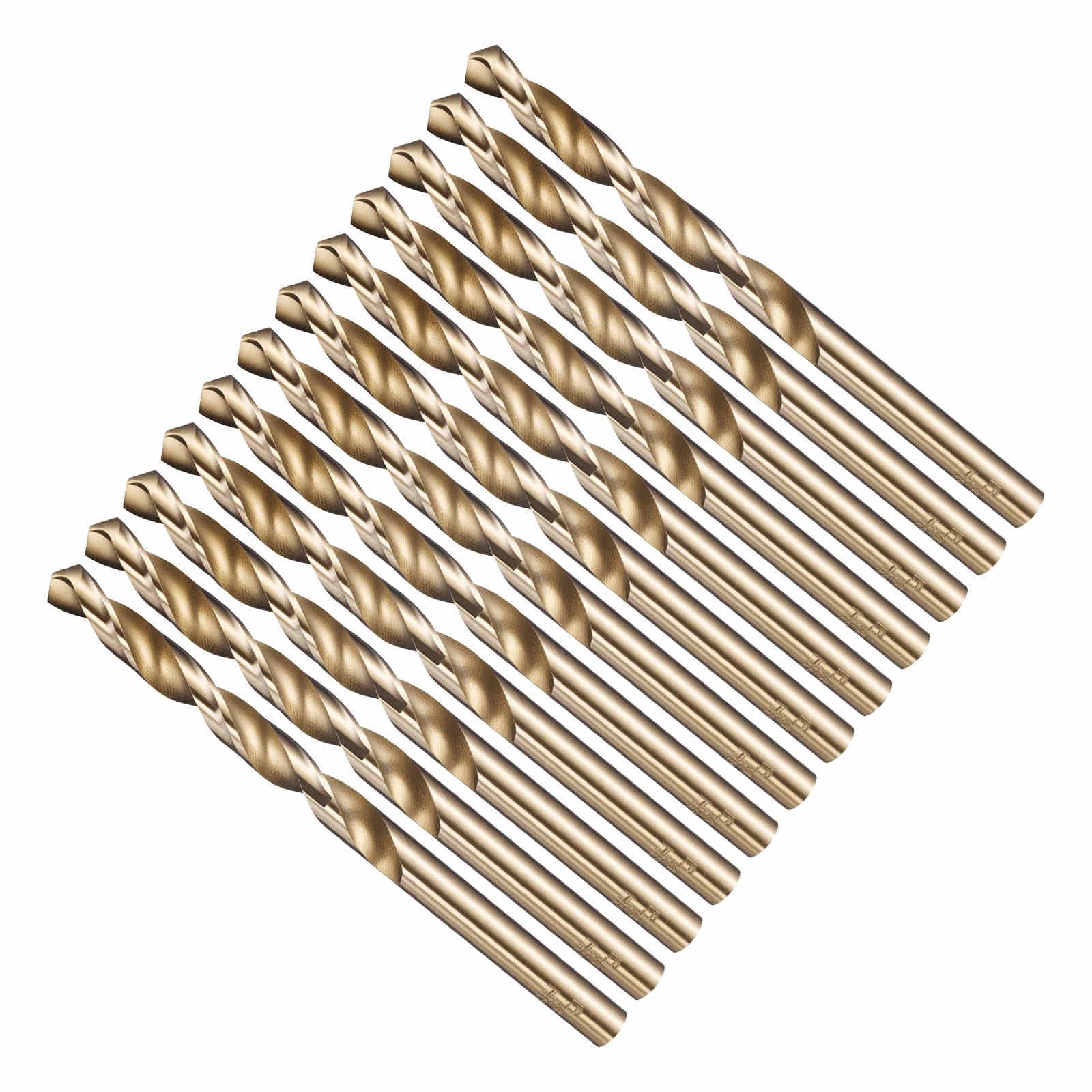 CoCud 5.6mm Drill Bit, 7/32" Cutting Diameter, 4241 HSS Gold 118° Cutting Angle Versatile Jobber Bits