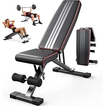 Adjustable Weight Bench, ASTM-Certified 660LB Workout Bench for Home Gym