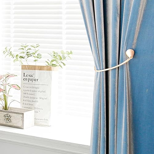 Miniatura 4 de JoySusie Paquete de 2 alzapaños magnéticos para cortinas, cuerdas mejoradas, modernas, hechas a mano, cortinas decorativas, sujetadores de tejido