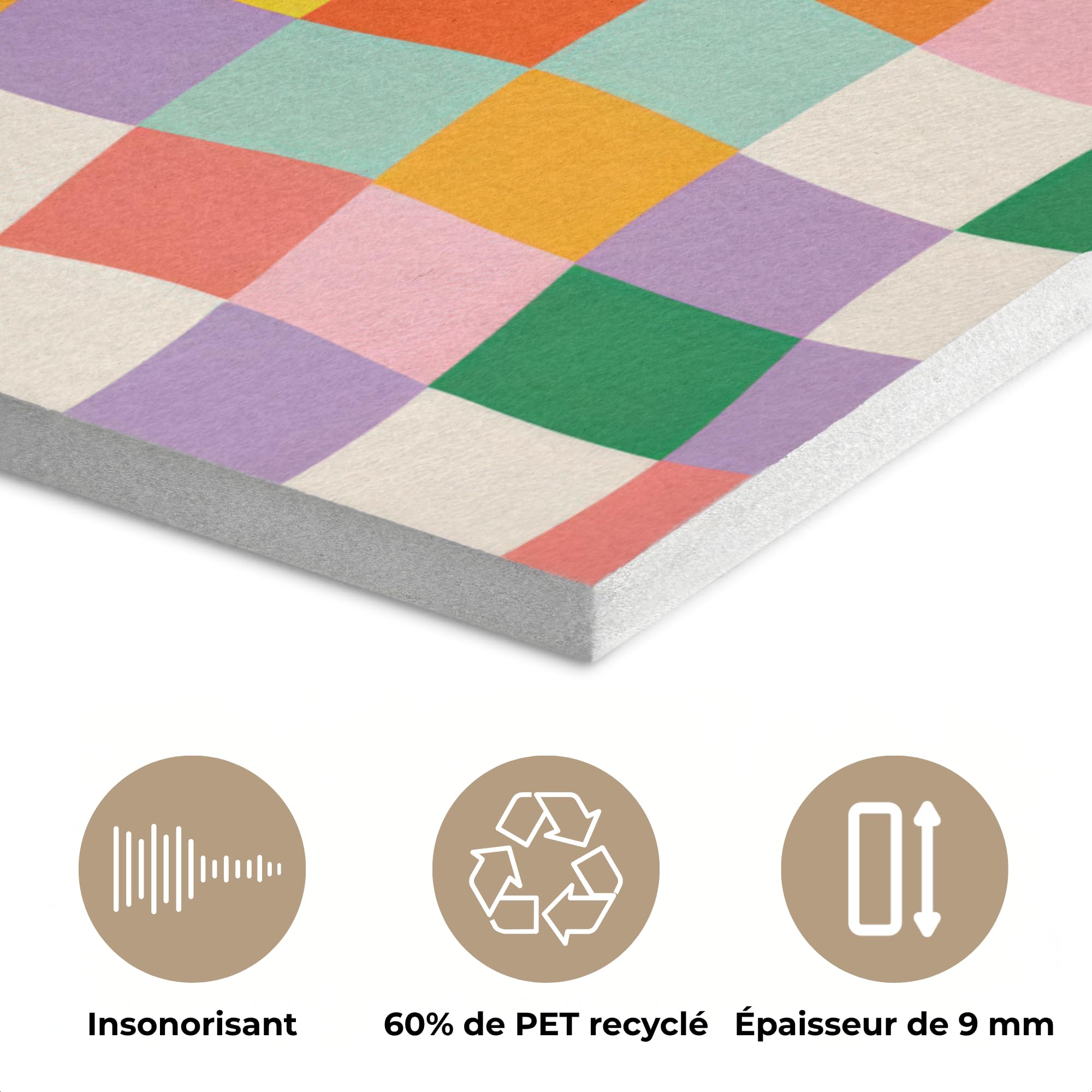 MuchoWow© Panneau Mural decoratif Acoustique Traitement pour Home Tableau