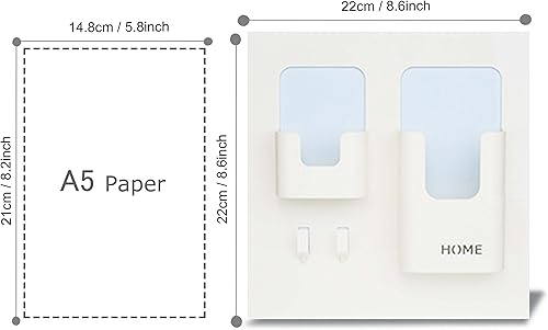 Miniatura 2 de Easy Eco Life Organizador de accesorios para mesita de noche, montaje en pared, autoadhesivo, ideal para lentes, control remoto, auriculares,