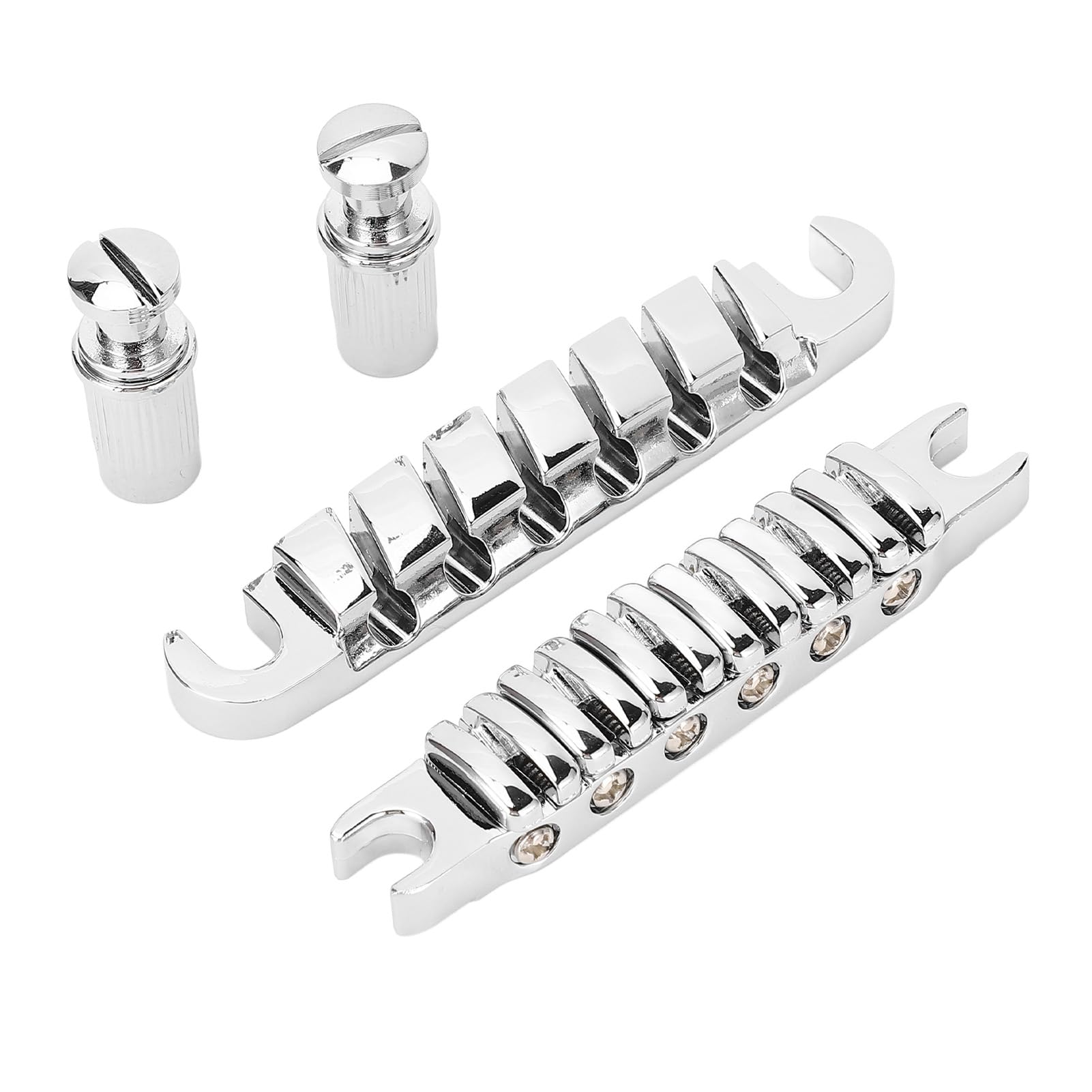 Gitarrensaite durch Steg, Zinklegierung, Individuell Verstellbar, 10, 4 Mm Saite durch Steg, Ersatz für (SILVER