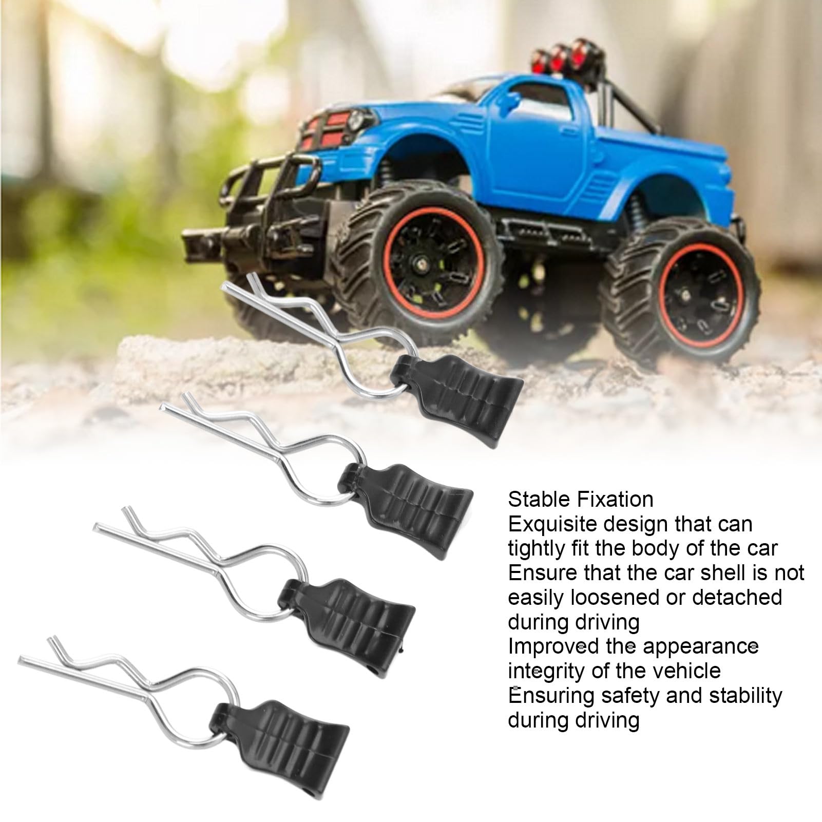 RC Body Clips Replacement Upgrade Parts with Pull Tabs for WLTOYS 124008 124010 for Safety and Stability