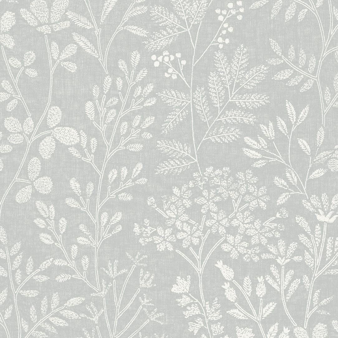 Stitched Organic Blue Wallpaper - Blue