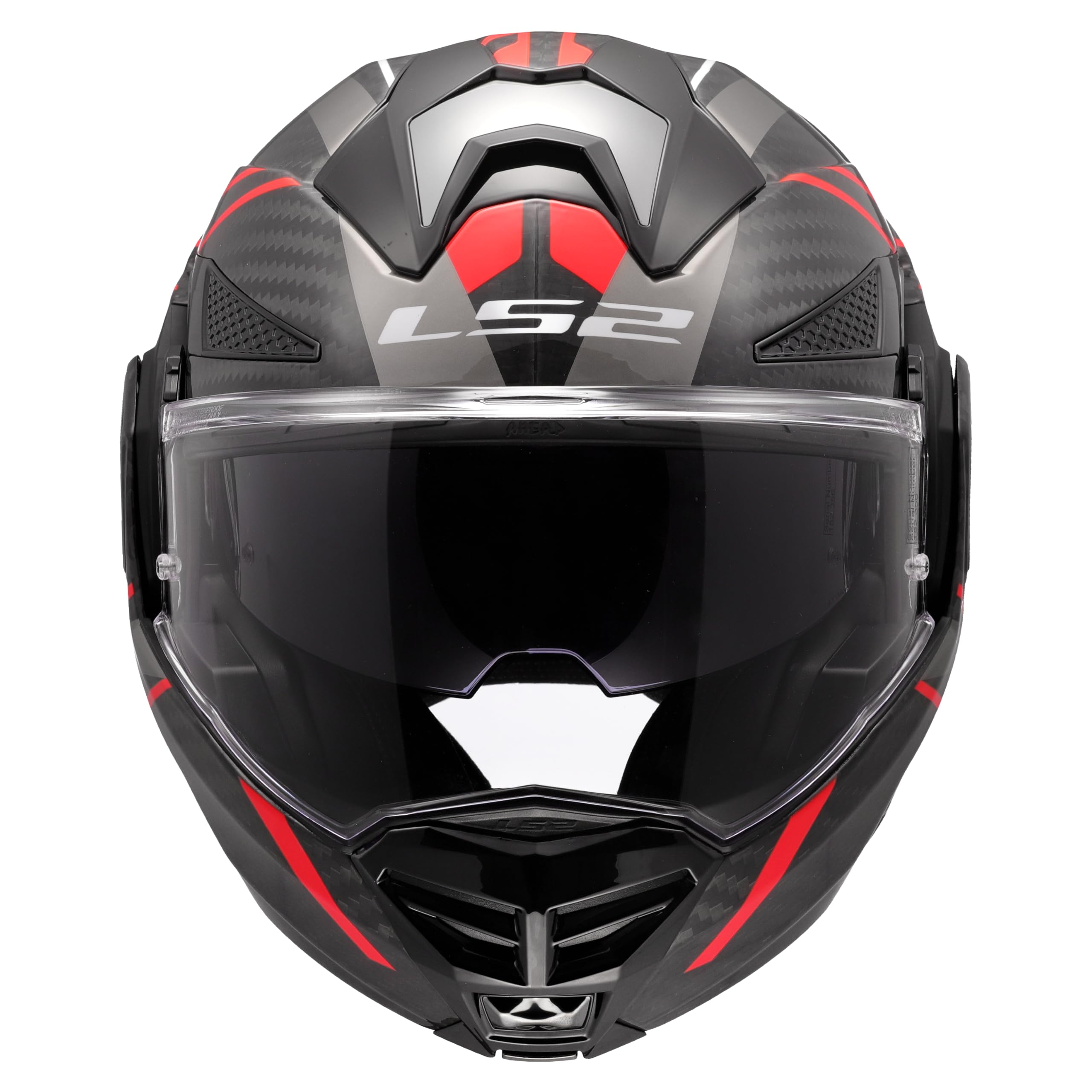LS2, Casco Moto Modulare ADVANT X CARBON FUTURE II Gloss Red, XS
