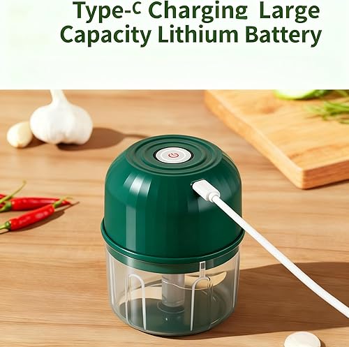Miniatura 8 de Procesador de alimentos inalámbrico portátil, mini picador eléctrico de ajo para verduras, nueces, alimentos para bebés, dispositivo de cocina