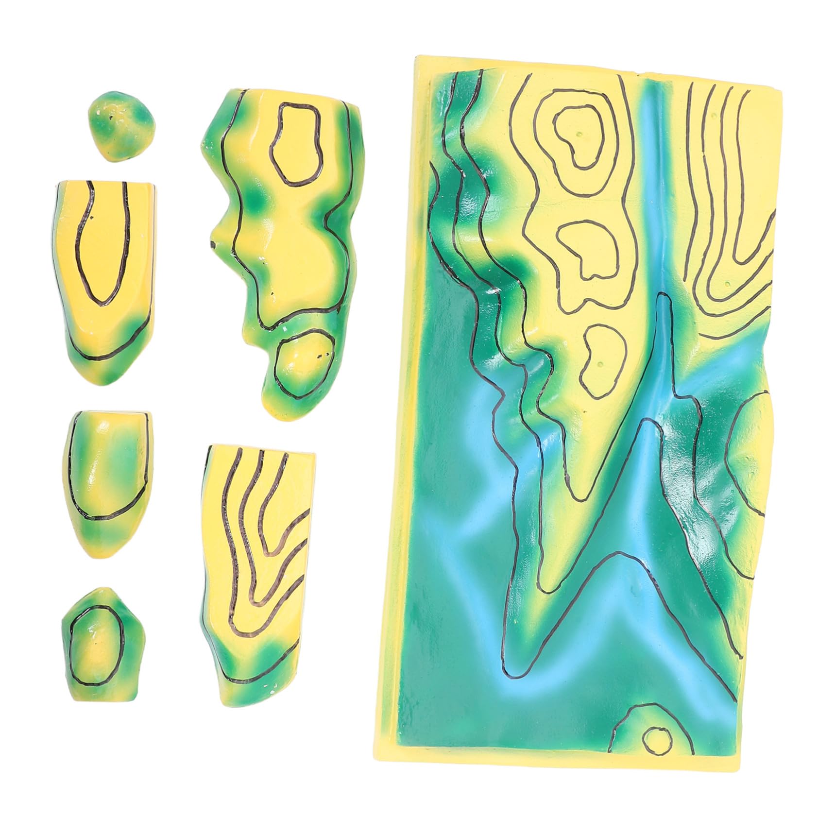 Rappresentazione Topografica Geografica 3d in Pvc per Lezione di Geografia