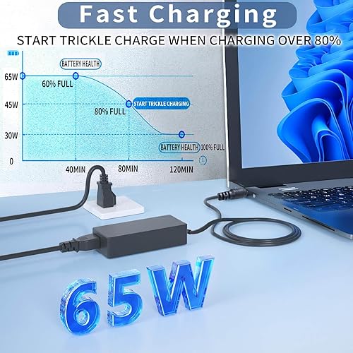 Miniatura 5 de 19V 3.42A 65W PA3714U-1ACA AC Laptop Charger for Toshiba Satellite C55 C55-A C655 C850 C50 L755 C855 L655 L745 P50 C855D C55D S55;Toshiba Portege