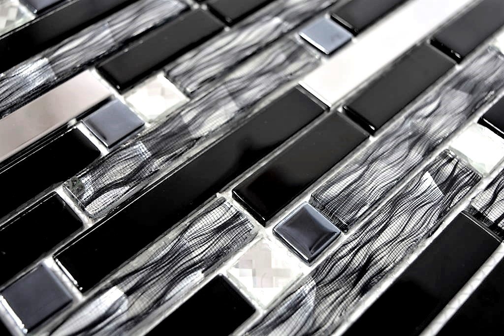 Mosaique noir et argent au meilleur prix | Leroy Merlin