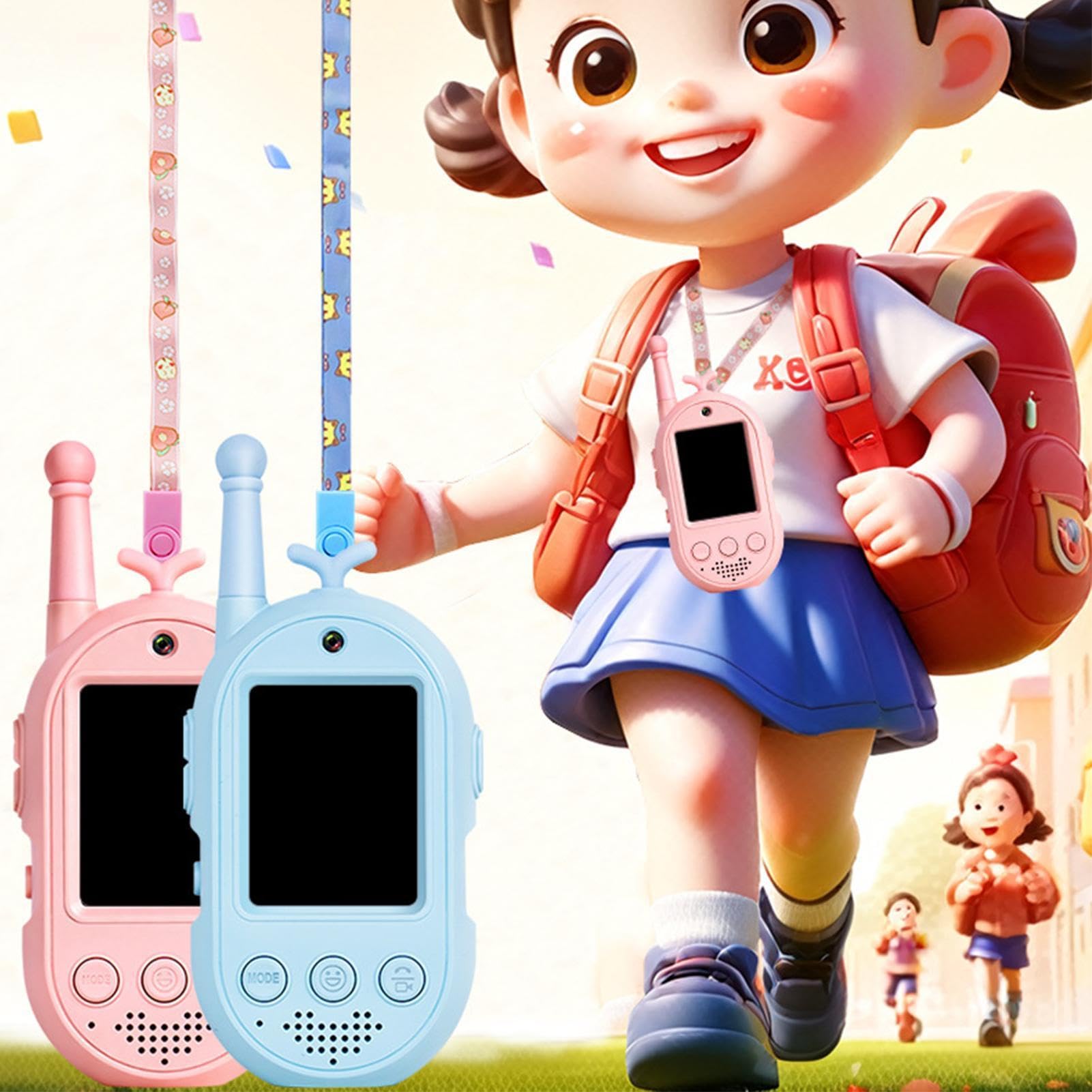 Walkie Talkie Video Per Bambini 2 Pezzi Giocattolo Ricaricabile