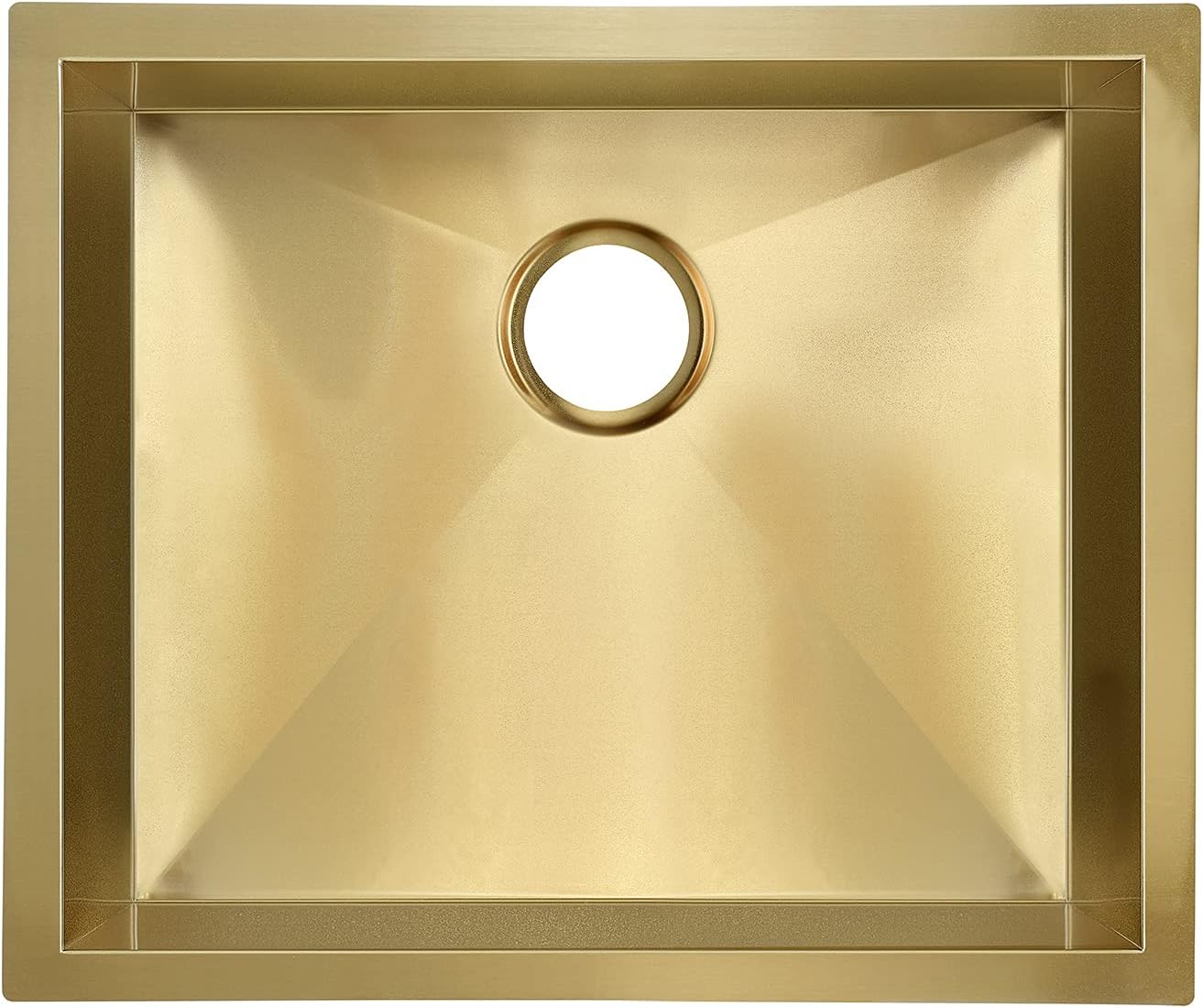 Swiss Madison Well Made Forever SM-KU707G, Tourner 21 x 18 Stainless Steel, Single Basin, Undermount Kitchen Sink, Gold