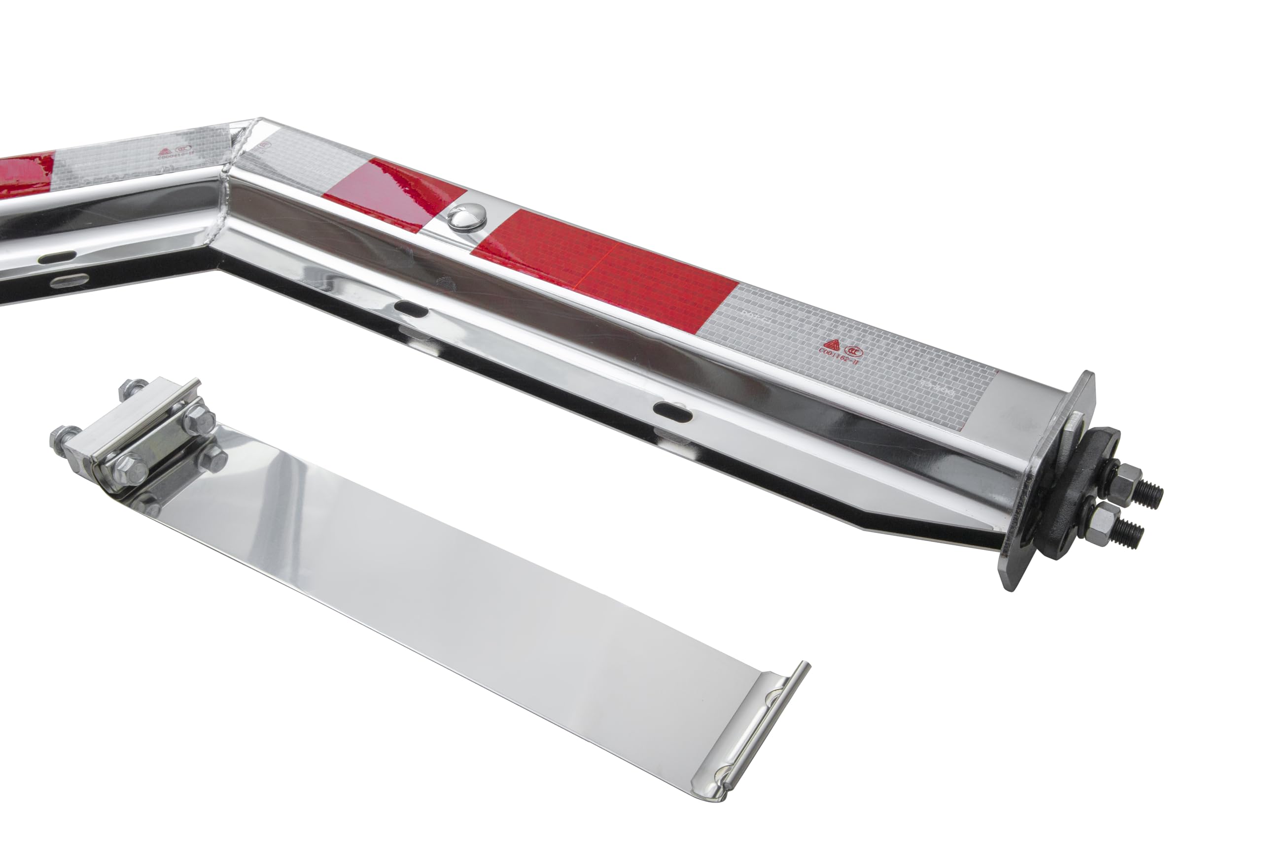 Amazon.com: TBOZZ Chrome Angled Mud Flap Hanger with Conspicuity