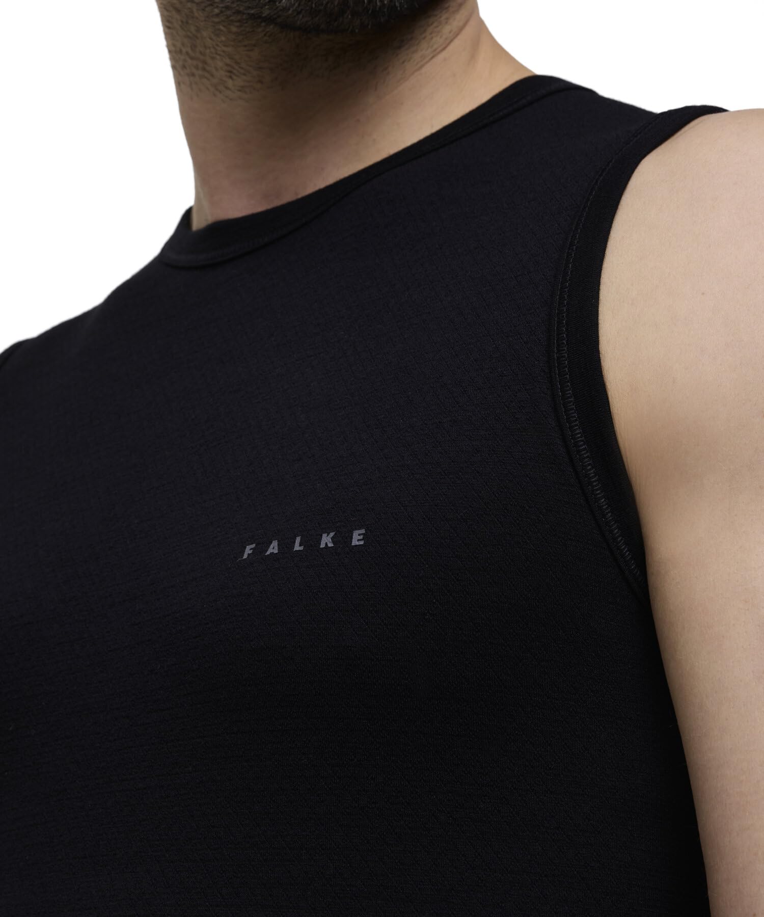 FALKE Mężczyźni Wool-Tech Light Podkoszulek na ciepłe i niskie temperatury bielizna sportowa oddychająca regulująca temperaturę neutralizująca zapachy wełna materiał funkcyjny 1 Sztuka