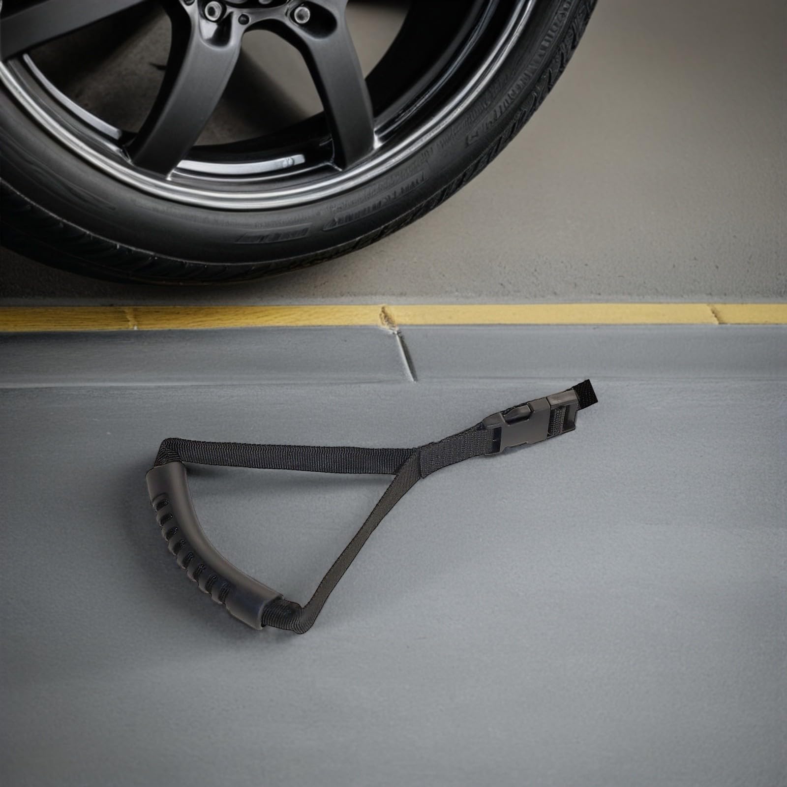 Asa de Soporte para Coche Ergonómica para Ancianos Correa de Nylon Portátil para Asistencia y Seguridad Bajar Vehículos Mango de Resistente y Fácil de Instalar