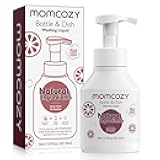 Bottle Brush Cleaning Fluid, Powerful Cleaning with Natural Foam, Suitable for Momcozy Press Foaming Clean Bottle Brush Set, 11.9 Ounces