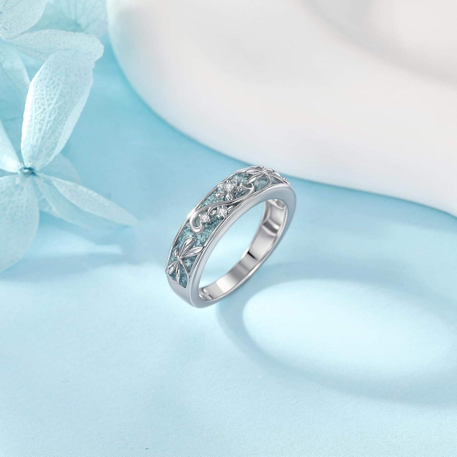 Turquoise Rings S925 Sterling Silver Turquoise Ring Jewelry Gift For Women Men