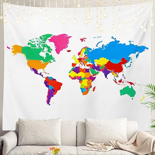 Miniatura 103 de Shrahala Tapiz de pared de acuarela desgastado, elegante pintura para colgar en la pared, tapiz grande decorativo de fibra de poliéster, dobladillo