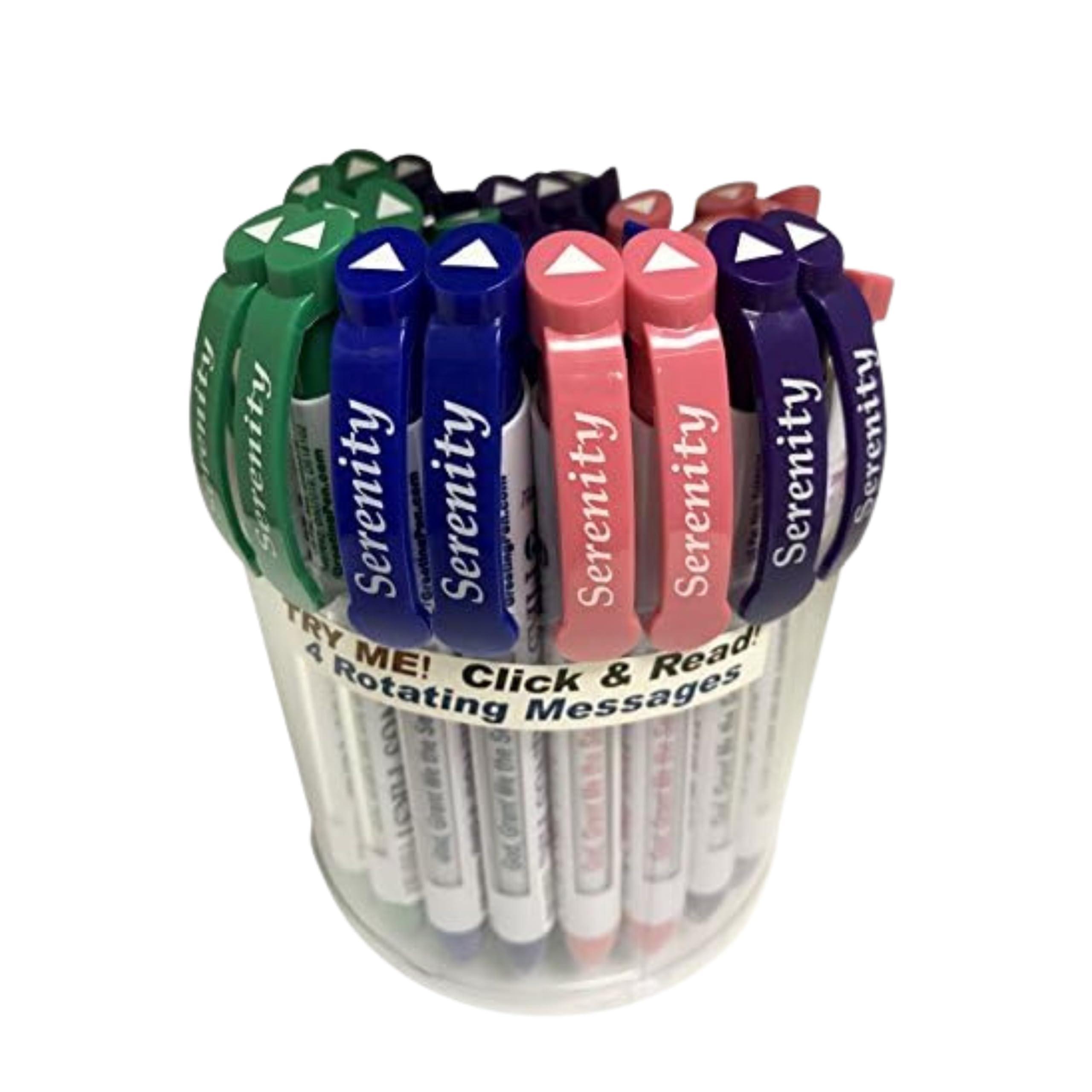 Greeting Pen – Serenity Prayer Rotating Message Pen – Inspirational Christian pen with 4 Uplifting Bible Verse Messages – Faith-Based Encouragement