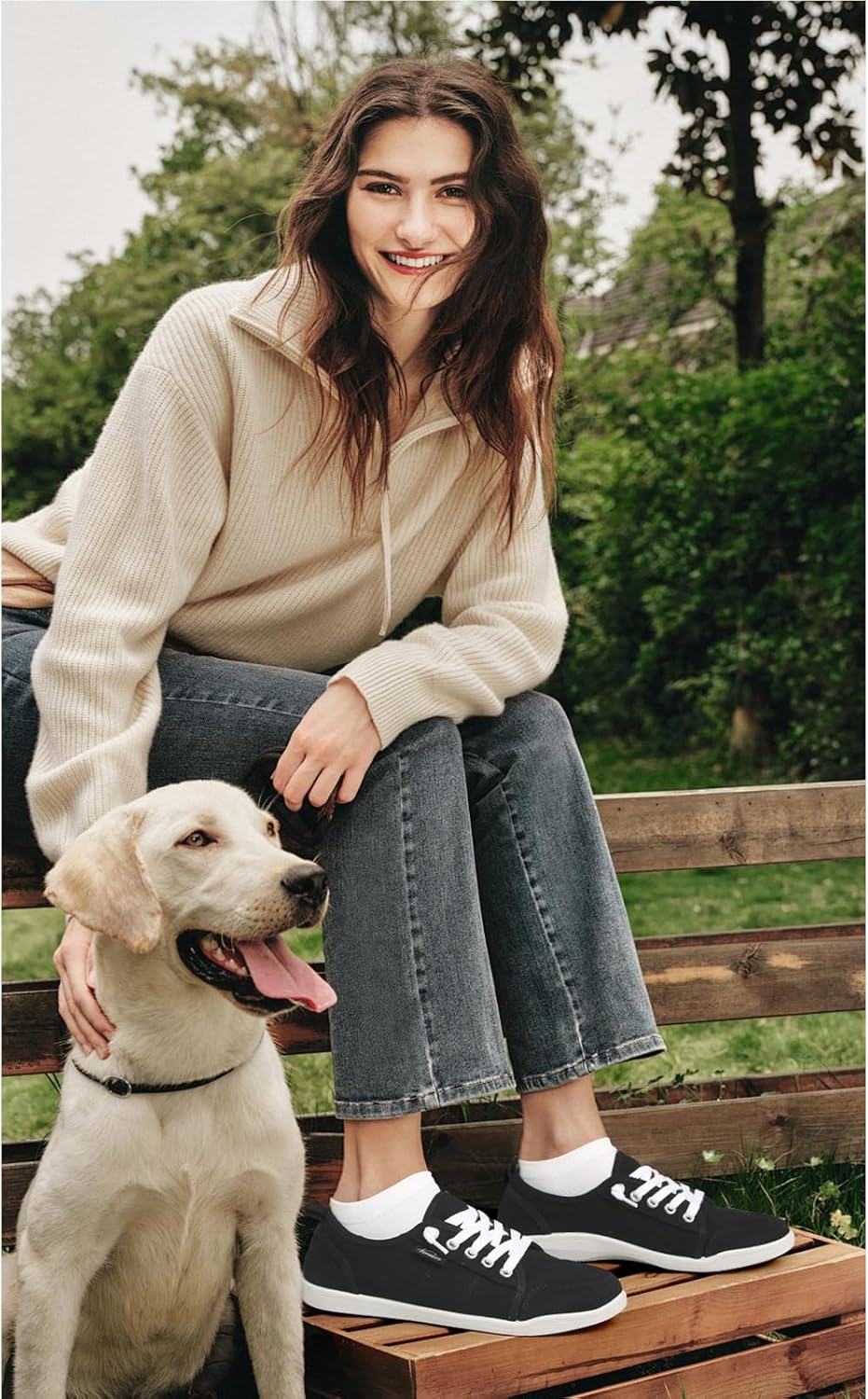 Womens Slip On Shoes, Canvas Tennis Shoes for Women with Arch Support, Classic Casual Fashion Sneaker Shoes Walking - Image 2