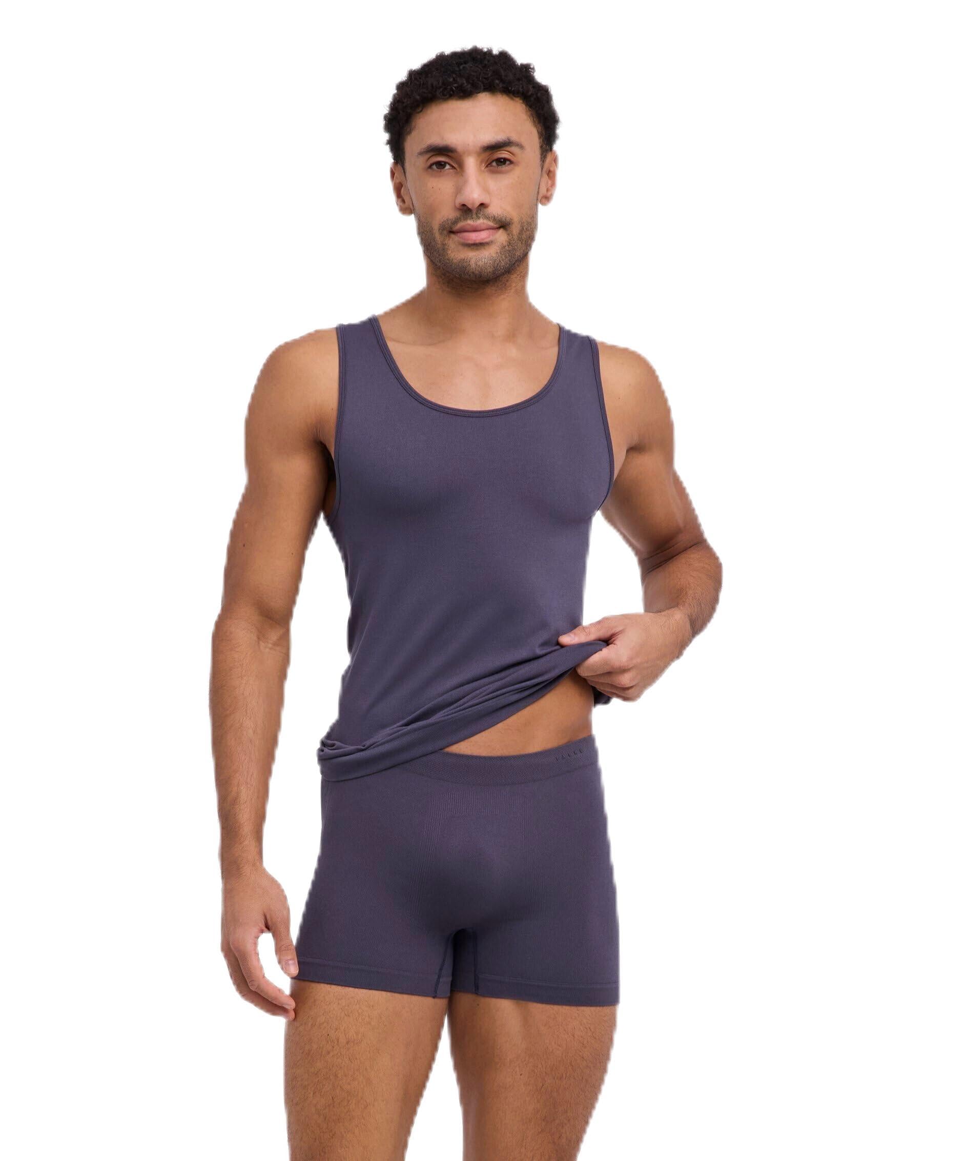 Falke Daily Seamless M S/L Sh Modal Nahtlos Intimo, Grigio Carbonio 3596, XL Uomo
