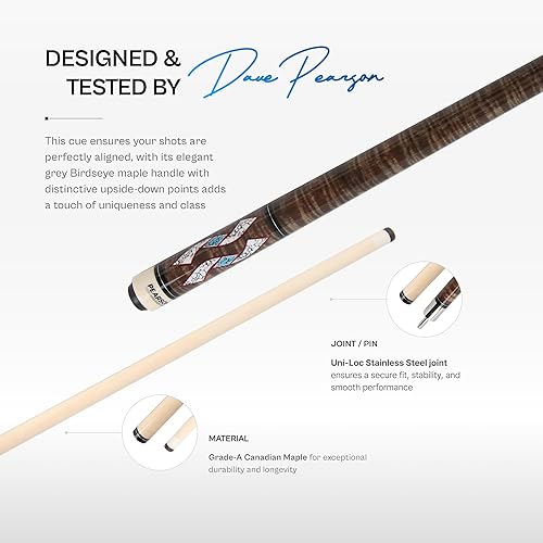 Miniatura 2 de PEARSON Cues Elite Series PEL - Taco de billar (2 piezas, 58 pulgadas)