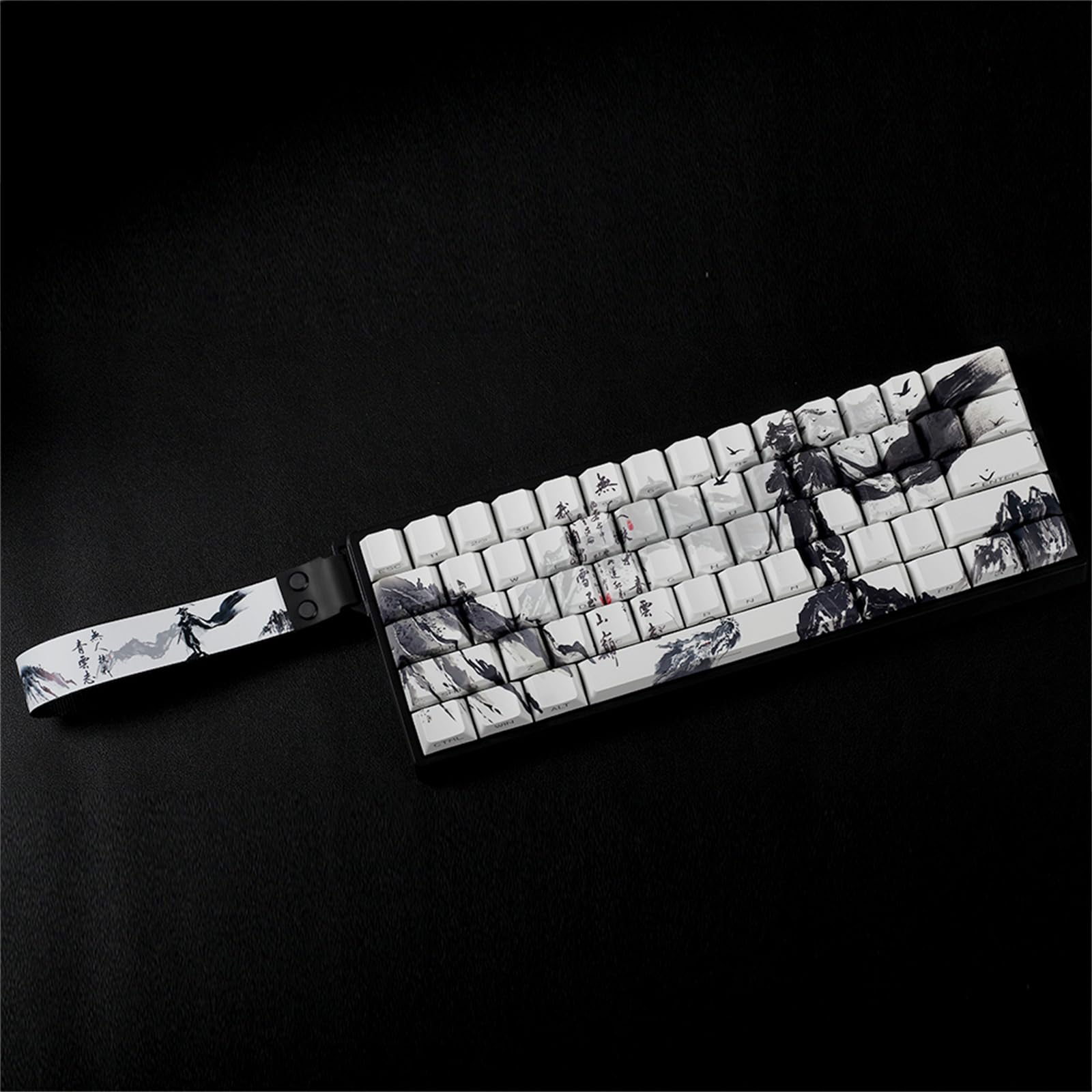 ANSI ISOs Layout Original Profile Keycaps PBT The Legends of Chusen Side Print pour claviers 61/64/68 Profil original