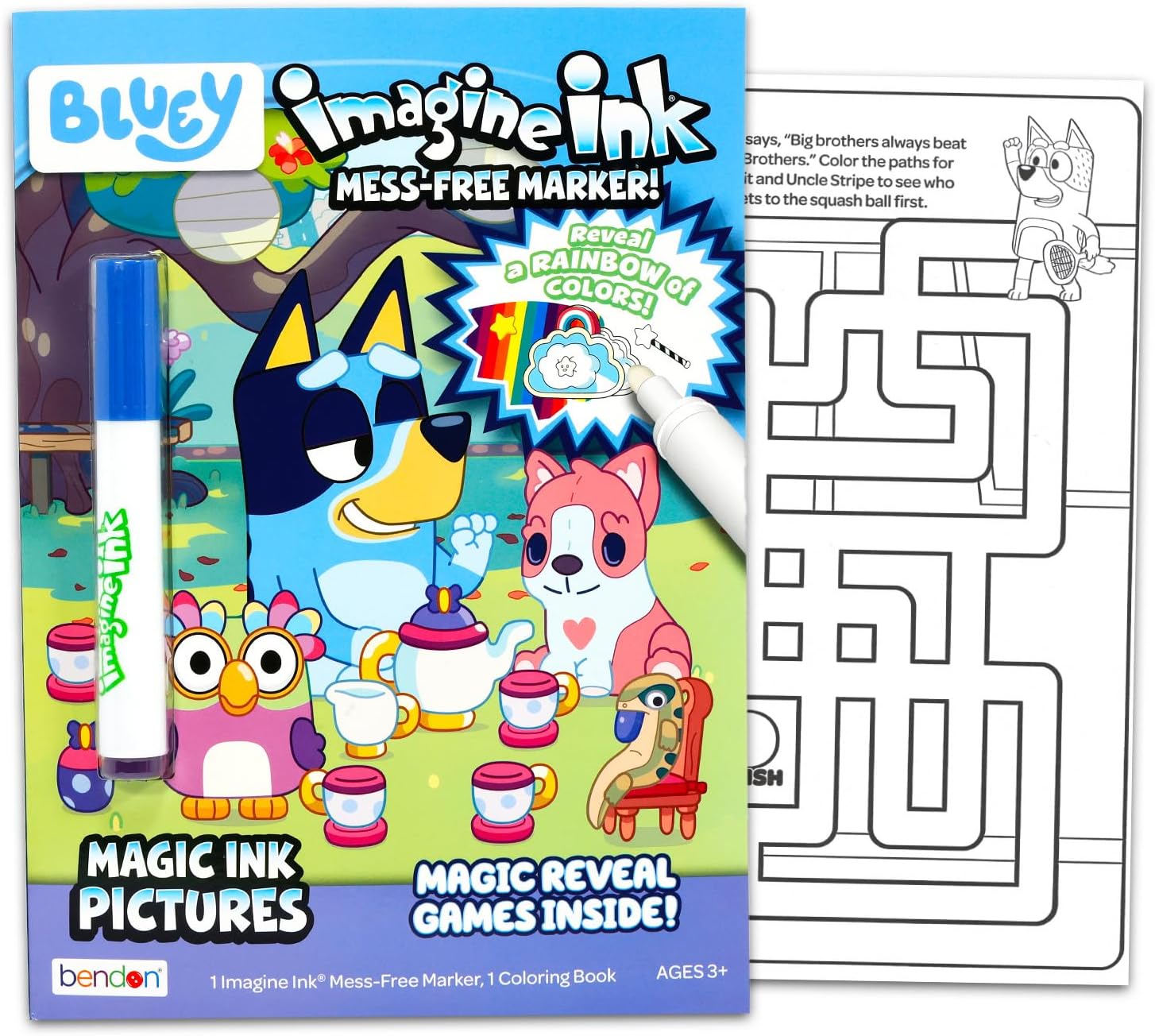 Bluey Ultimate Coloring and Activity Book Set - Bundle for Kids with Activity Pages, Mess Free Coloring, Stickers, More | Jumbo Bluey Books for Boys, Girls 4-8, 3-5, 8-12