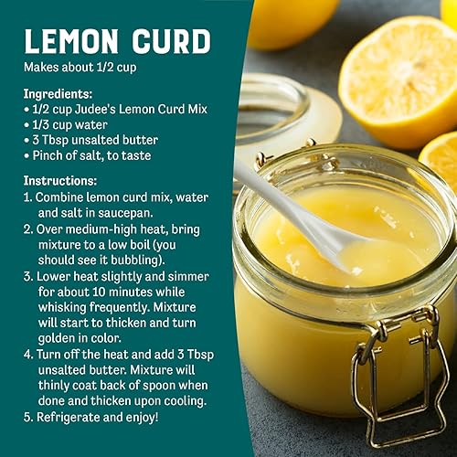 Miniatura 4 de Judees - Mezcla de cuajada y mousse de limón 15 libras ideal para hornear y para untar rápida y fácil añadir a postres y productos horneados sin
