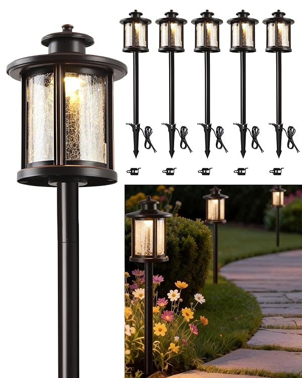LITFIT Low Voltage Landscape Lighting, 6-Pack LED Pathway Lights Outdoor by LITFIT - Used condition - US$121.06