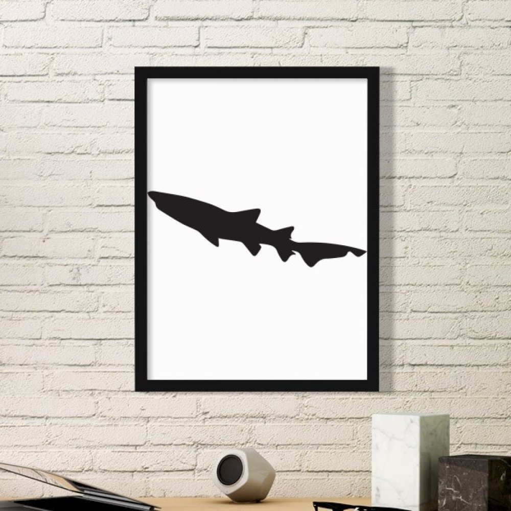 Art peintures imprimées de requin pour décorer un salon moderne avec style silhouette de poisson