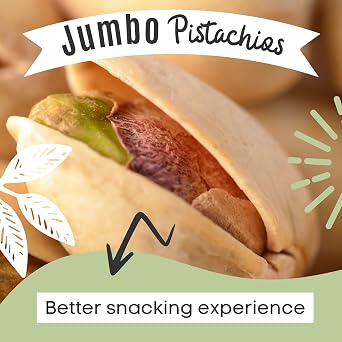 Sunburst Snacks Pistachios Jumbo Dry Roasted and Salted, Non GMO, No Oil, Resealable & Recyclable Pouch, 1KG