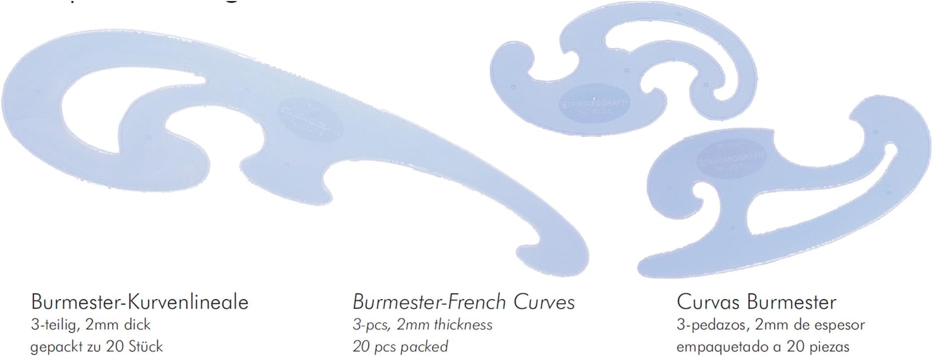 Standardgraph Burmester French Curves