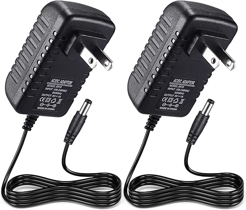 TOBWOLF 2 adaptadores de fuente de alimentación de 9 V 1A, 9 W CA 100 V-240 V a CC 9 V 1 A, adaptador de conmutación universal 9 V 1 A, convertidor