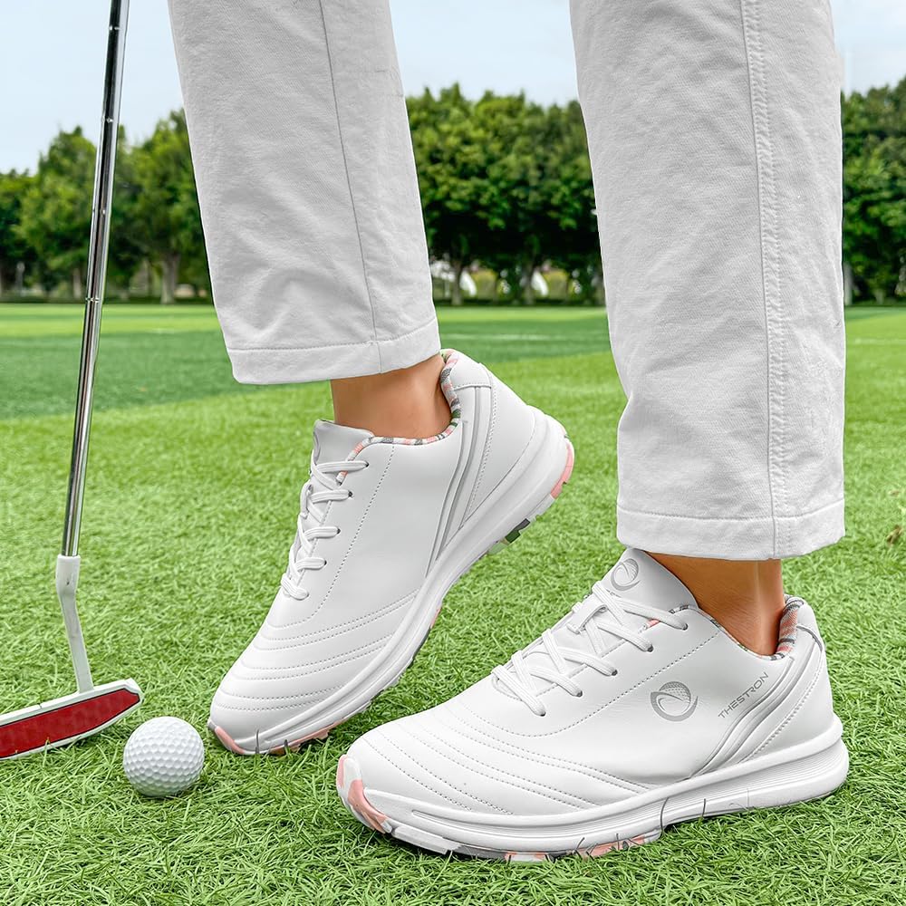 THESTRON Women's Professional Golf Shoes Female Golf Walking Sneakers Ladies Spikeless Golf Shoes Golf Training Sneakers for Women Girls - Image 6