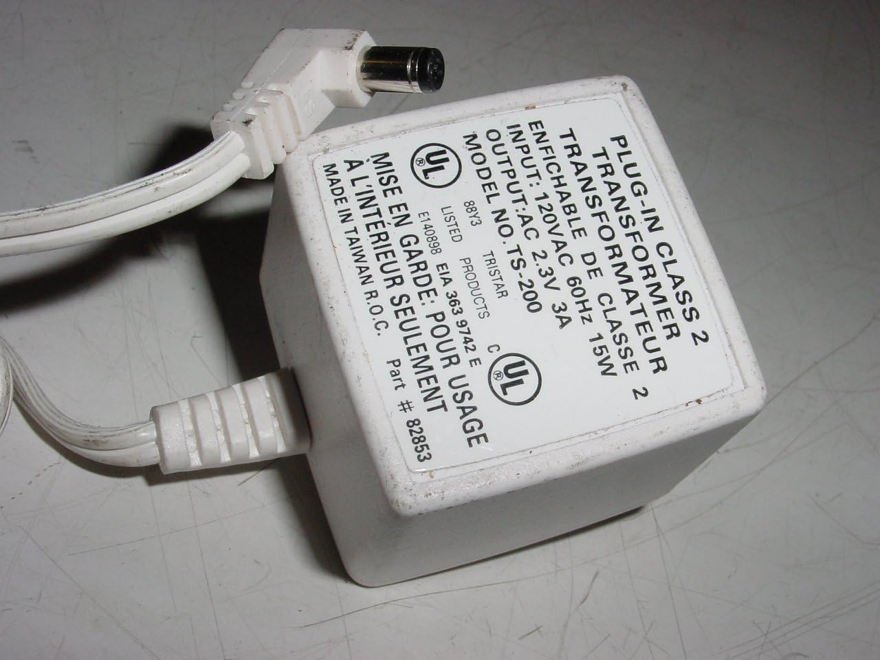 Genuine Tristar Model TS-200 AC Adapter 2.3V AC 3A Transformer