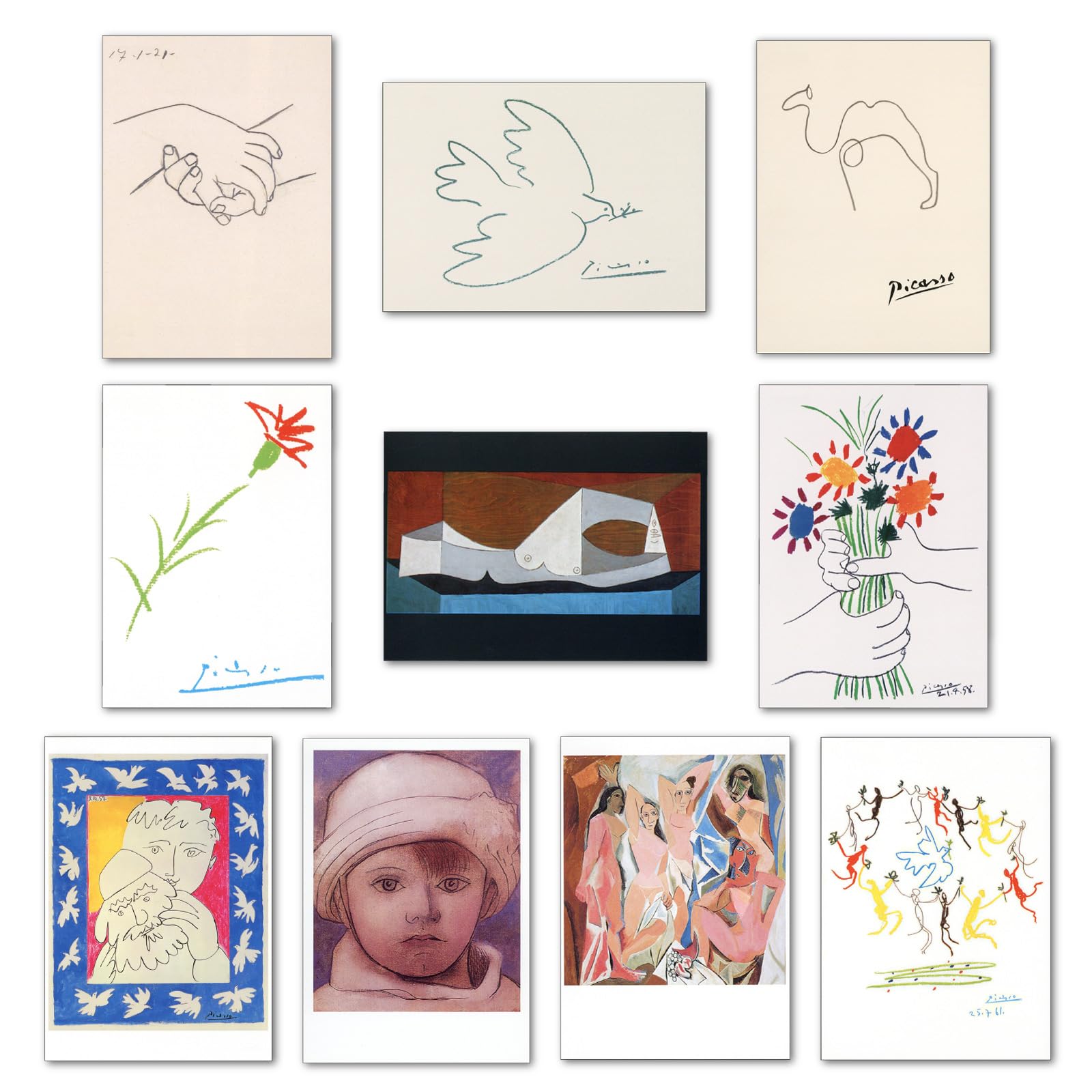 Amazon | 【正規輸入品】ポストカード アート10柄セット「ピカソ