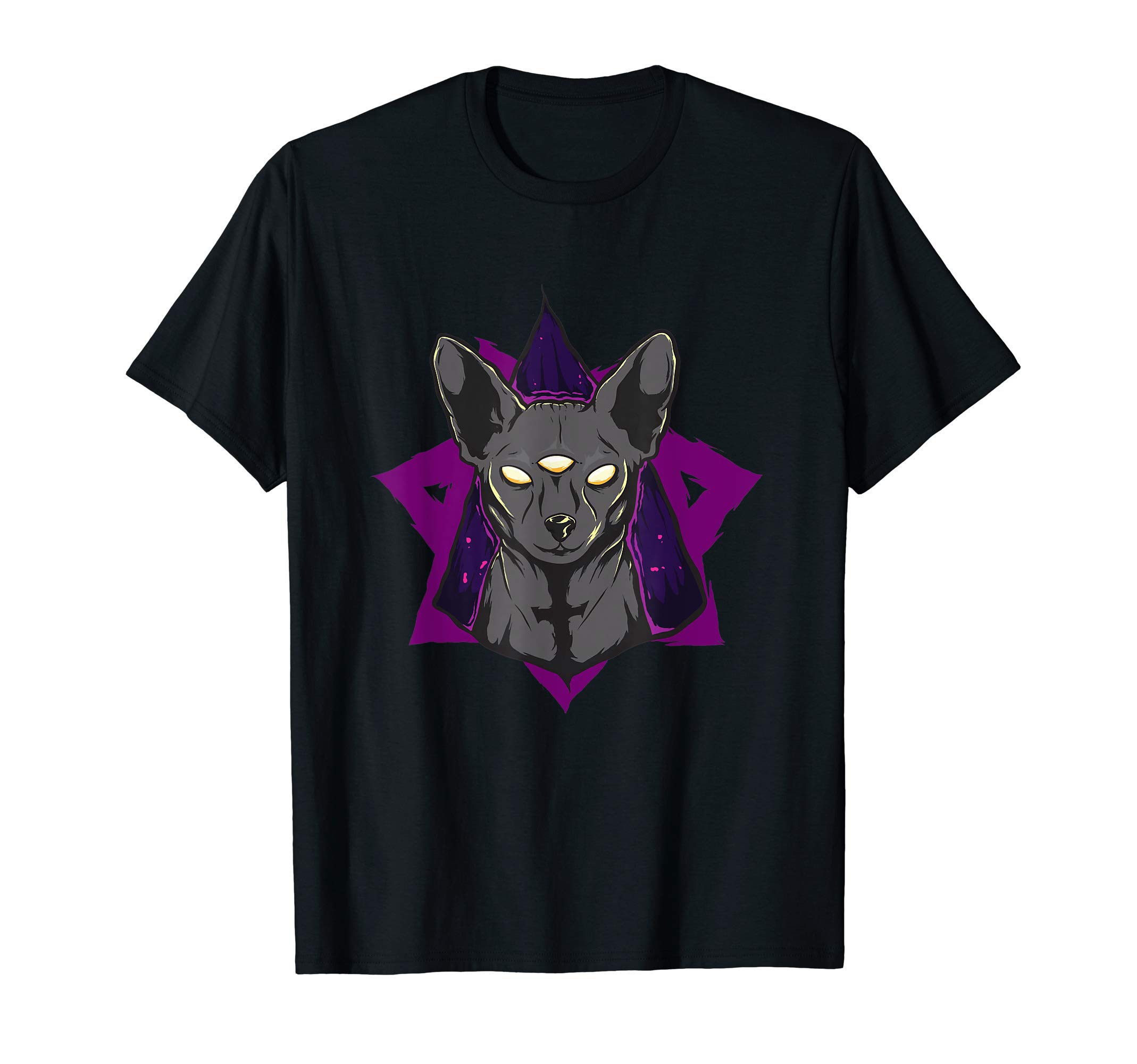 Wowsome!Black Metal Sphynx Cat I Pastel Goth and Death Metal T-Shirt