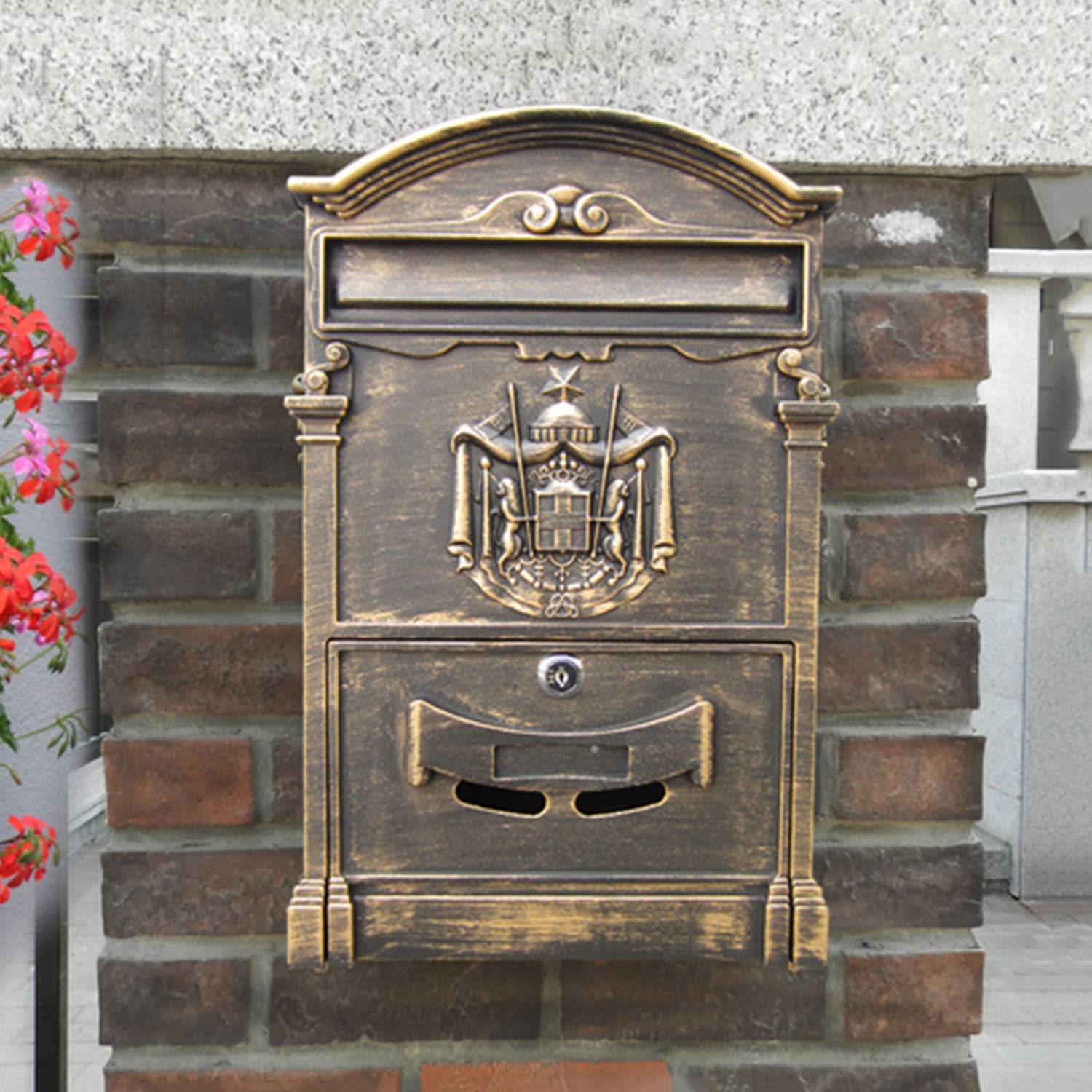 レターボックス Mail box 郵便受け アンティーク 郵便ポスト の壁