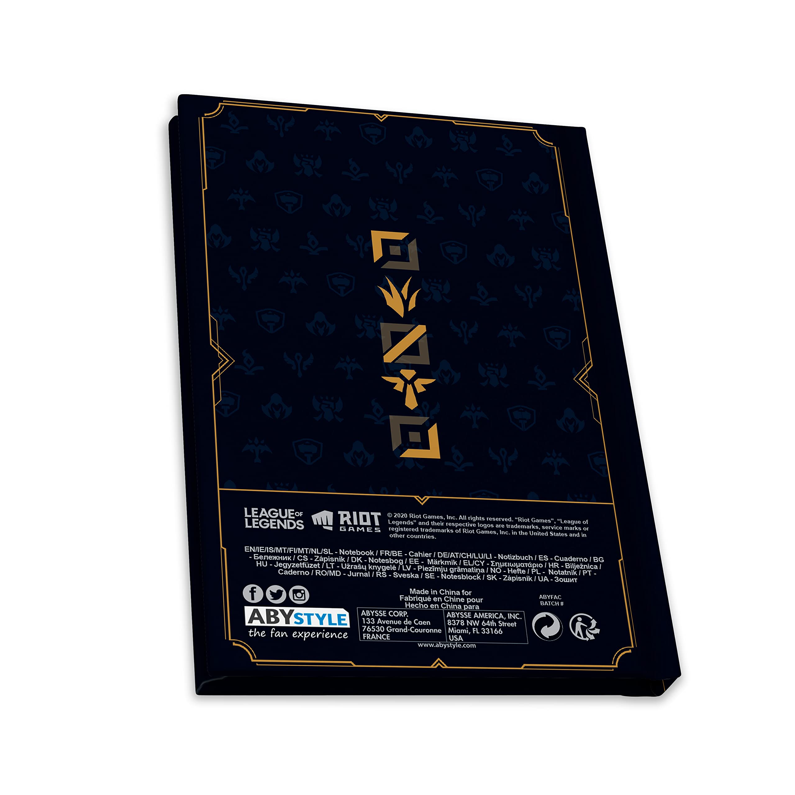 LEAGUE OF LEGENDS - Pck XXL glass + Pin + Notebook Hextech logo