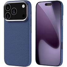Apple iPhone 17 Pro Uyumlu K l f, Ultra  nce Hafif Karbon Fiber G r n ml , Magsafe  arjl  Kapak, Lacivert