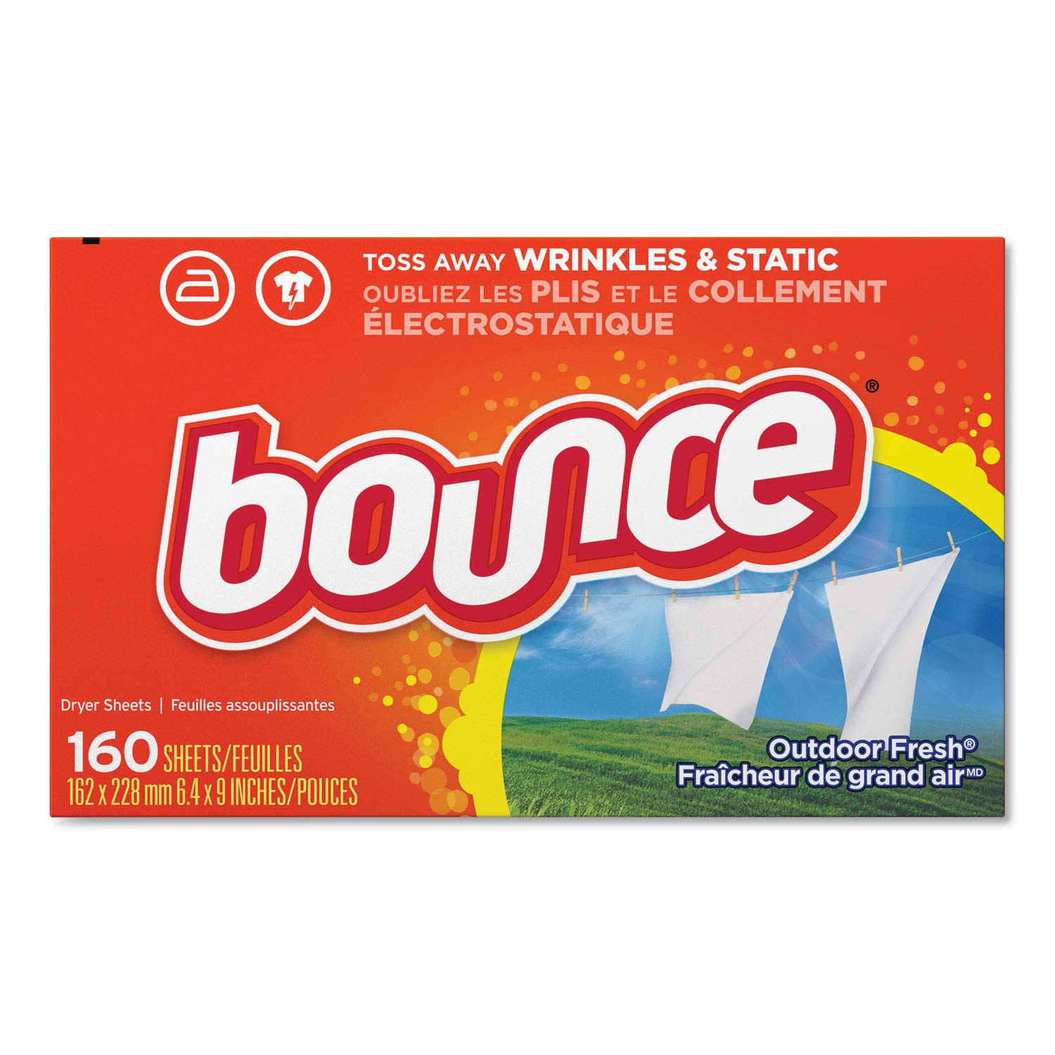 Bounce Fabric Softener Sheets, 160 Sheets per Box