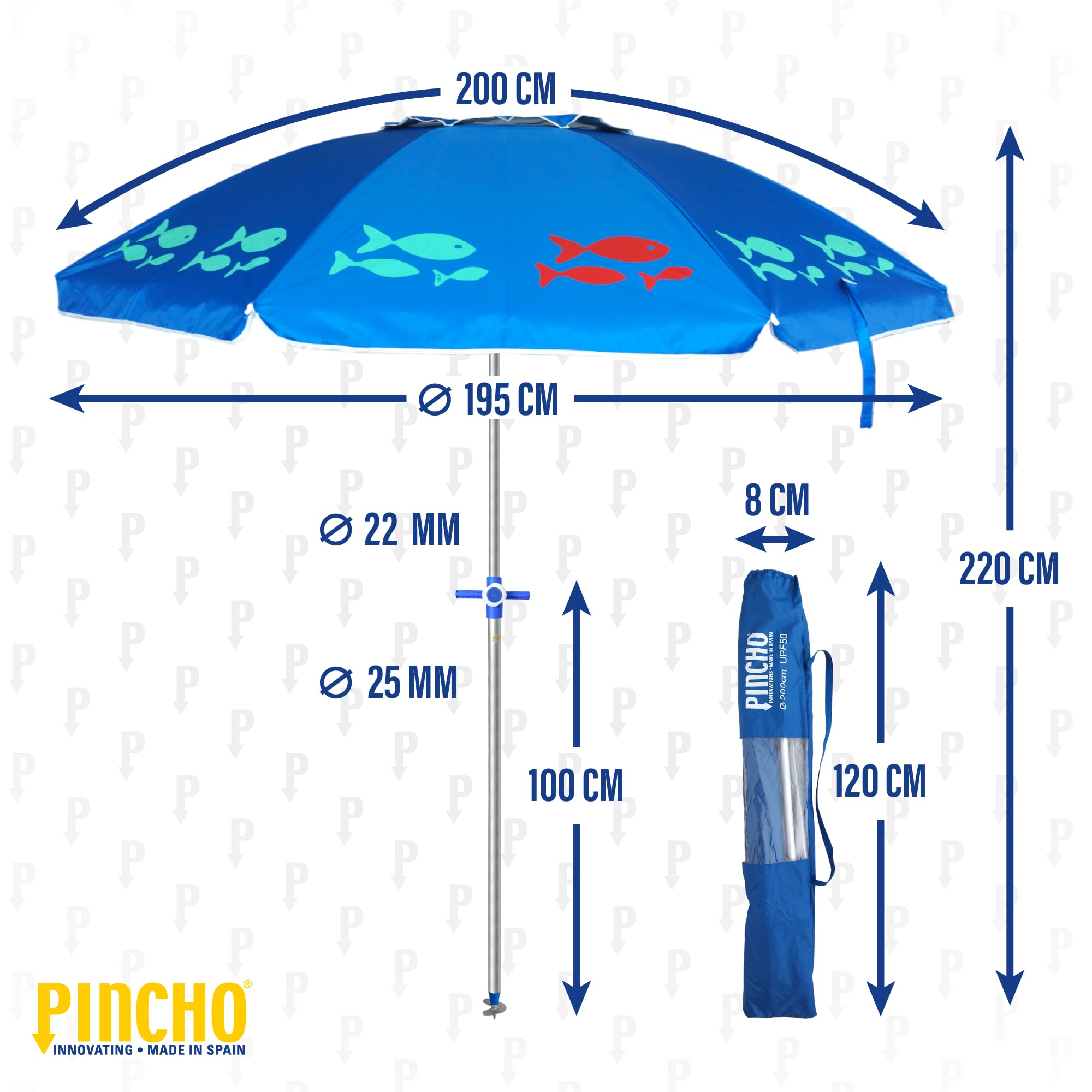 Pincho Moraira 200 cm - Varianti