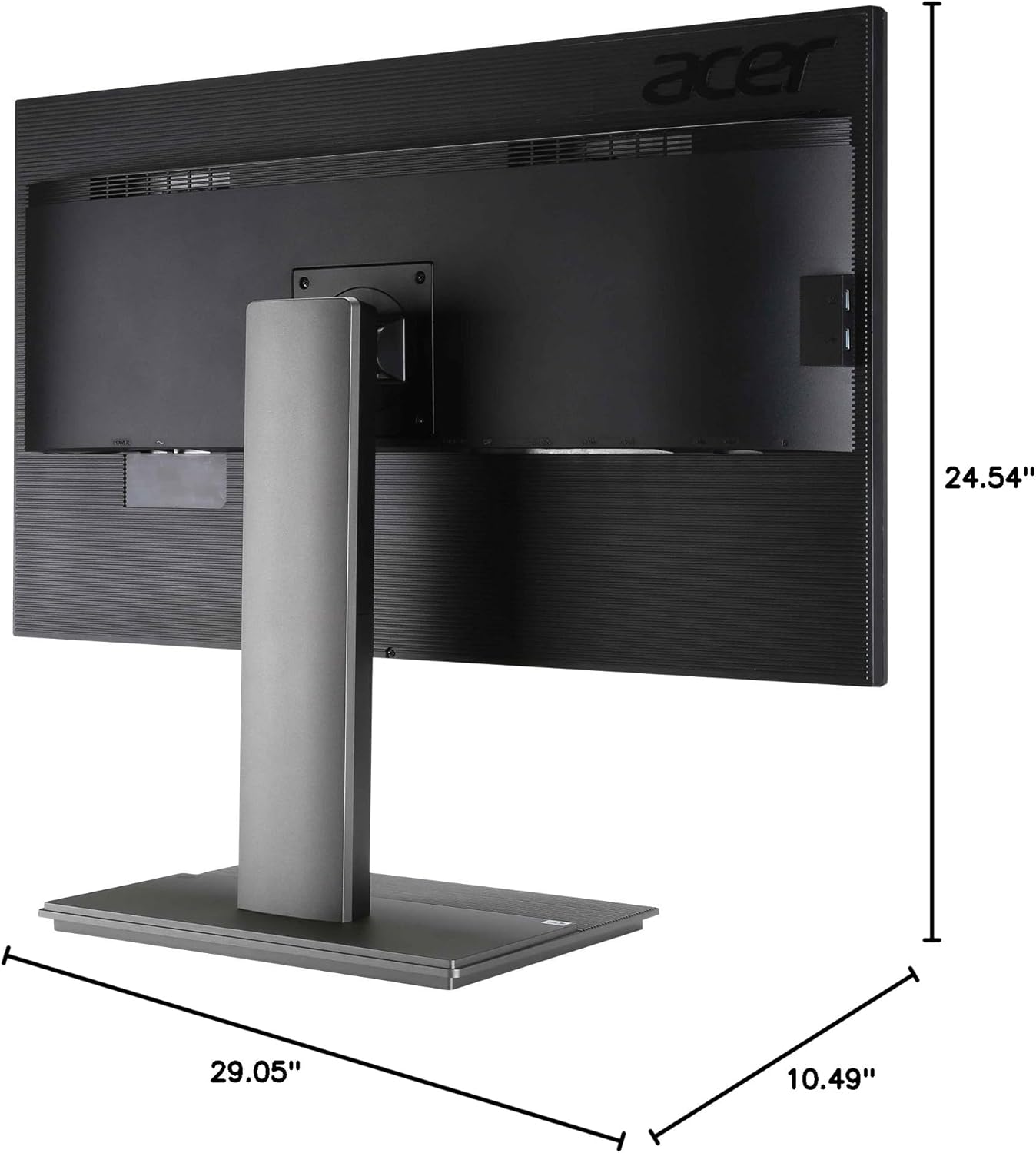 Dimensions of Acer B326HK monitor