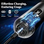 Voiture Aspirateur Portable sans fil - 20000PA Aspirateur portatif haute puissance avec LED Affichage, charge rapide 2,5H jusqu'à 45 Mins of Runtime, sans fil de Vac à main rechargeable pour la voiture Home Corner Cabinet
